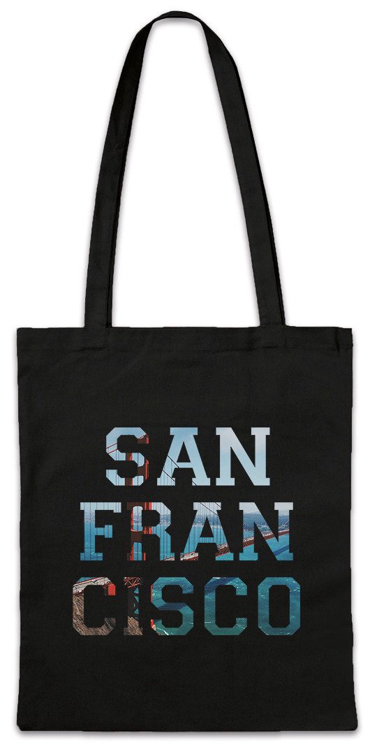 Beuteltasche San Francisco Stofftasche California Kalifornien Skyline Stadt City