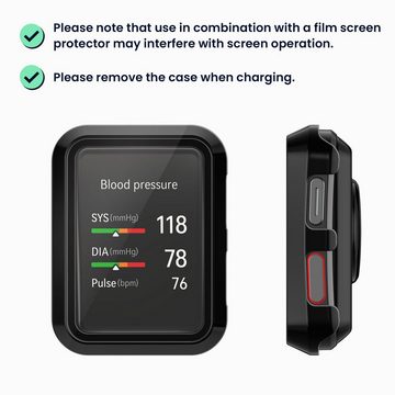 kwmobile Smartwatch-Hülle 2x Hülle für Huawei Watch D, Fullbody Fitnesstracker Glas Cover Case Schutzhülle Set