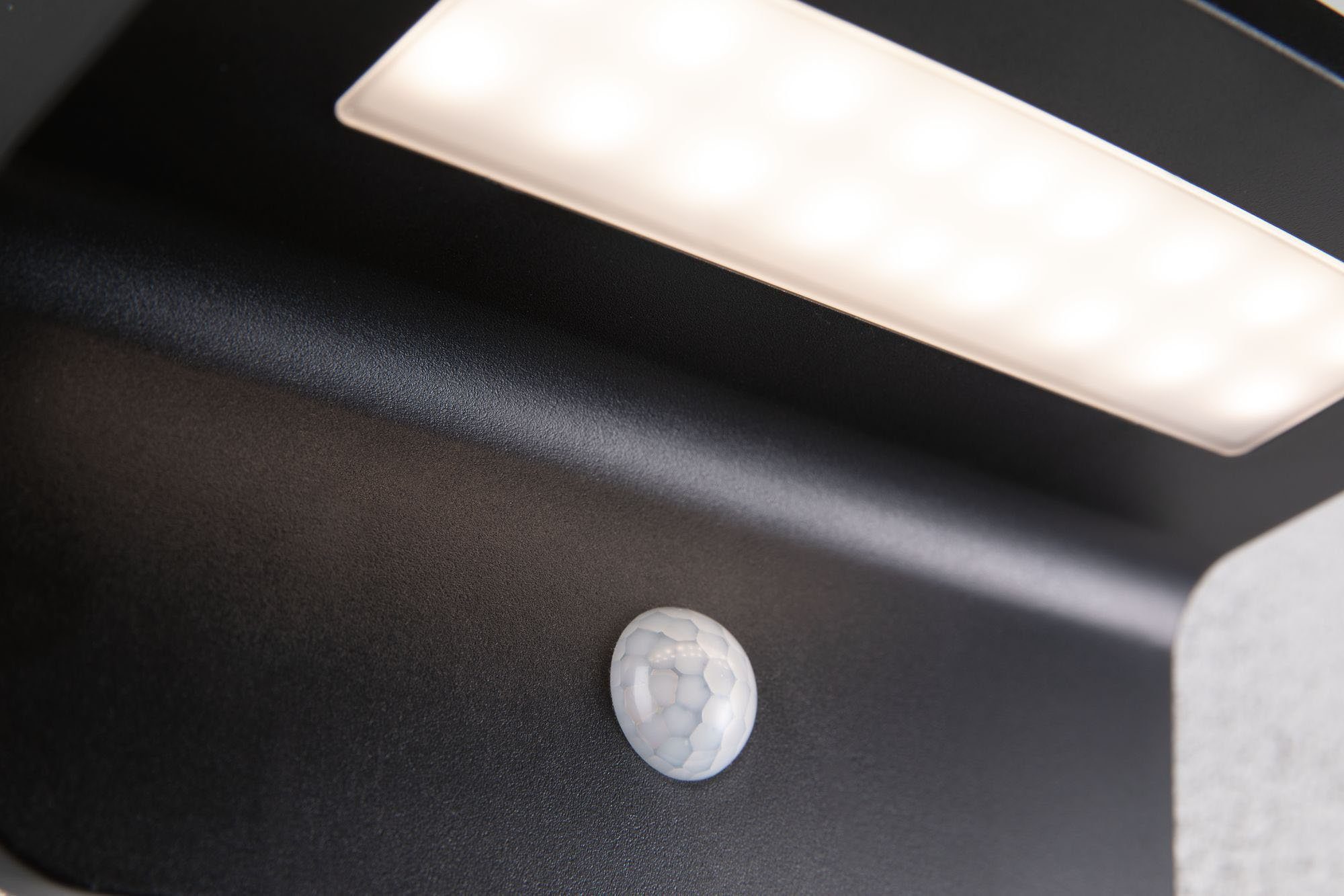 Paulmann LED fest integriert, Cyrus, Außen-Wandleuchte Warmweiß, LED-Modul Bewegungsmelder, LED