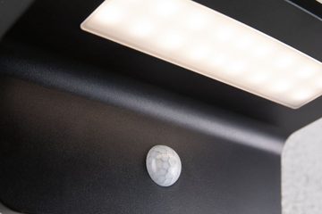 Paulmann LED Außen-Wandleuchte Cyrus, Bewegungsmelder, LED fest integriert, Warmweiß, LED-Modul