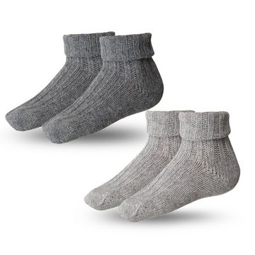 Sonia Originelli Norwegersocken 2 Paar Alpakasocke "Dick" Winter Warm Schaf Wolle 2er-Set