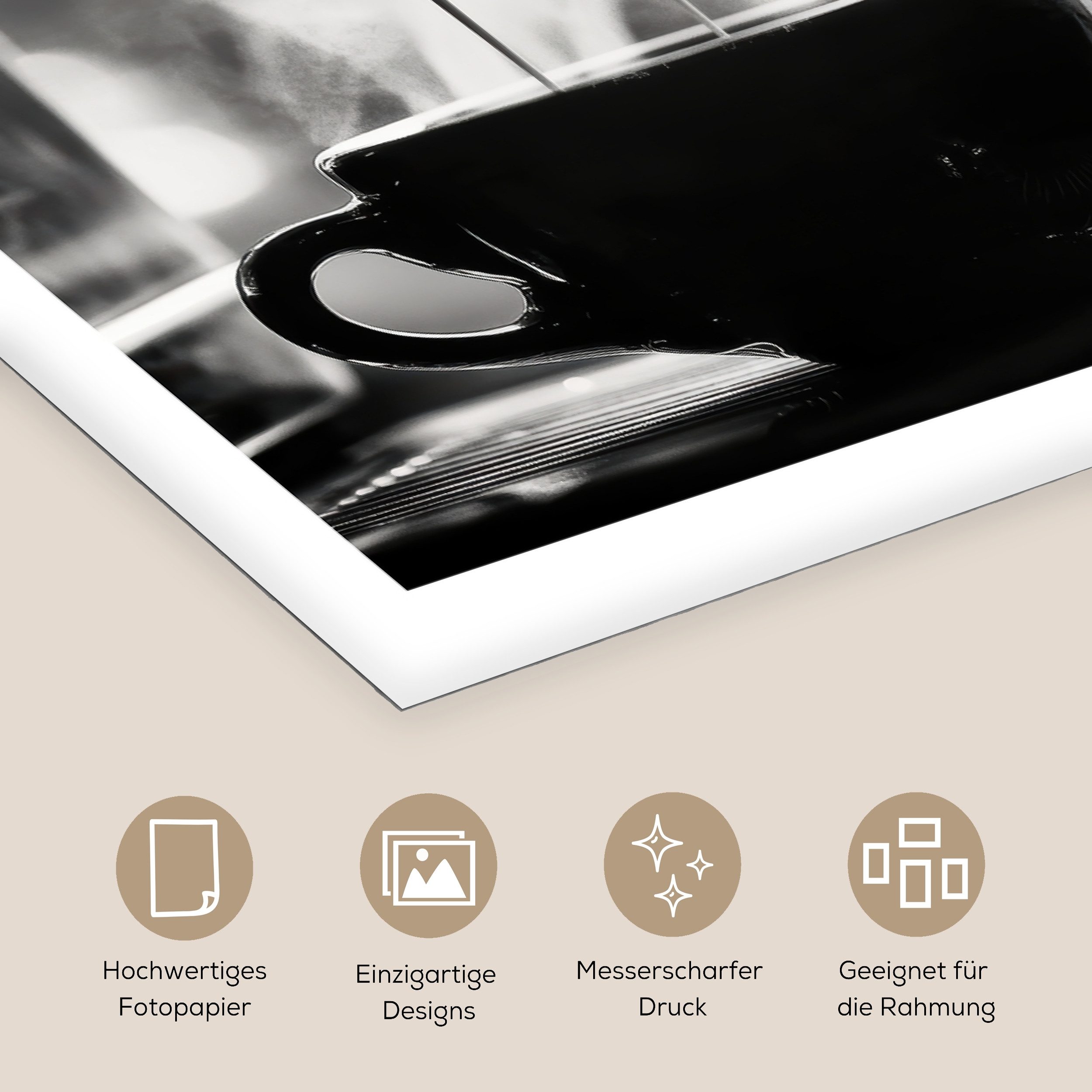 MuchoWow Poster Kaffee - Espresso - Kaffeemaschine - Tasse, (1 St), Poster ohne Rahmen, Wandbild, Wandposter, 20x30 cm – Bild 3 von 5