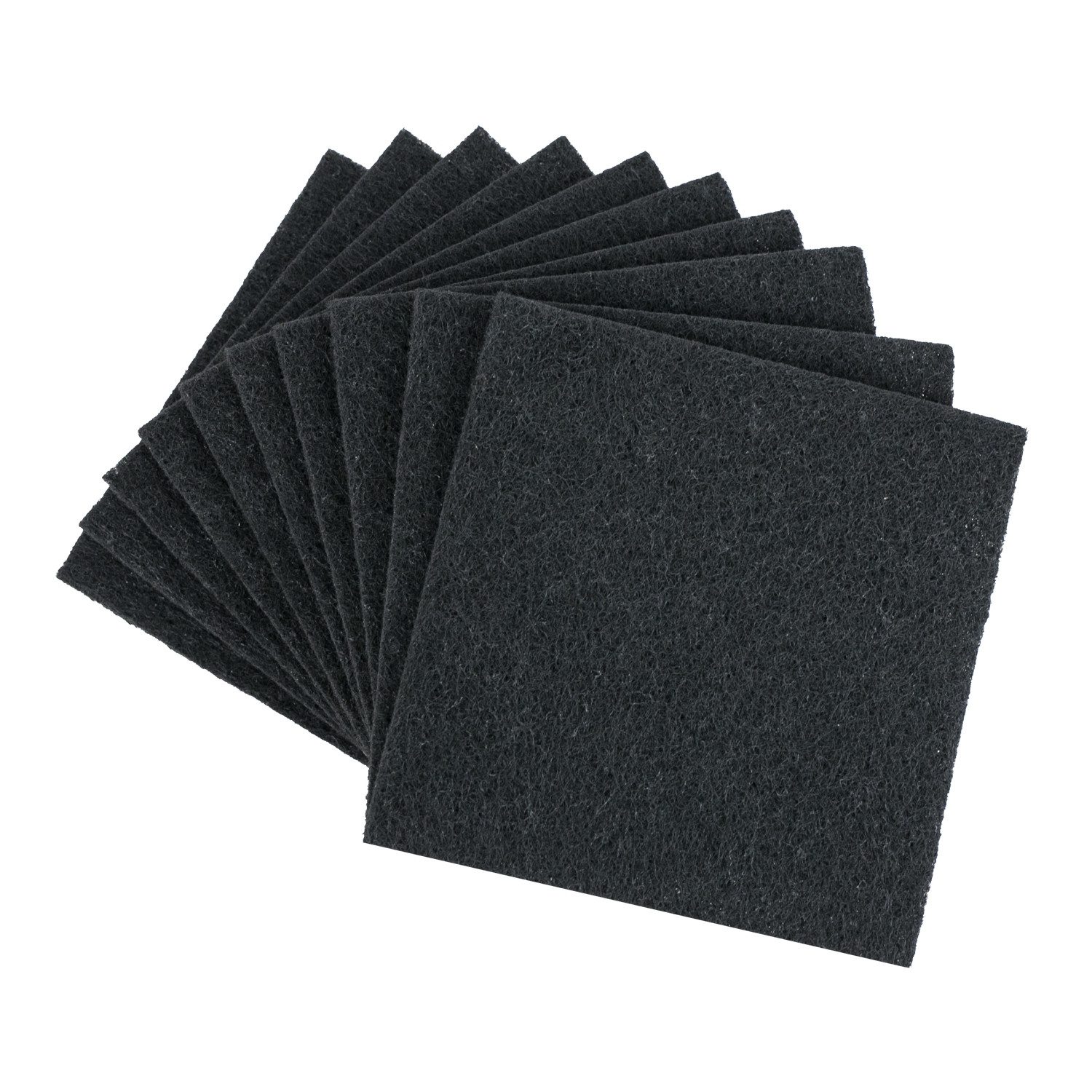 HMF Aktivkohlefilter Aktivkohlefilter für Komposteimer und Katzenklo, 125 mm, Zubehör für HMF Biomülleimer 3780-3L, passend für Komposteimer mit Filtereinsatz, Schwarz