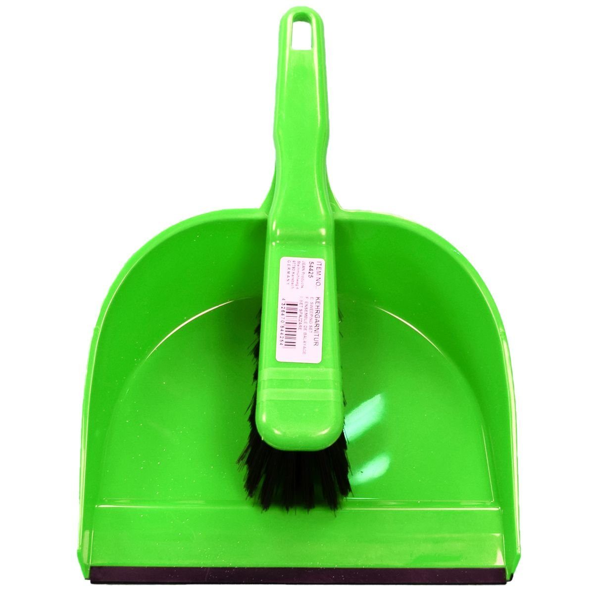 Marabellas Shop Kehrgarnitur Schaufel und Besen in grau, rot oder grün Kehrgarnitur Haushaltshelfer, mit Aufhängung und Gummilippe