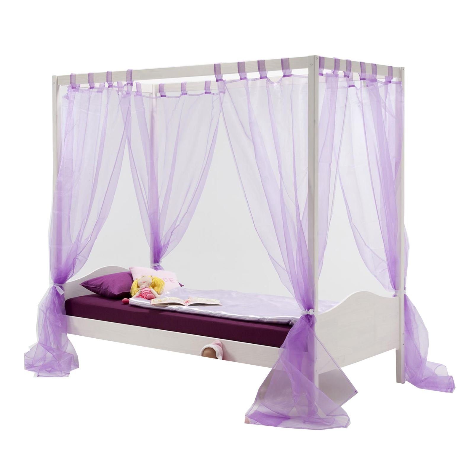 IDIMEX Himmelbett NADINE, Himmelbett Kinderbett Mädchenbett günstig online kaufen