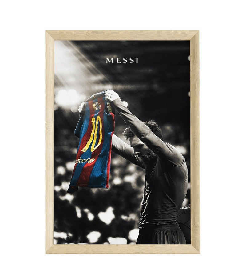 JUSTGOODMOOD Poster Premium ® Lionel Messi Fußball Poster· FC Barcelona · ohne Rahmen