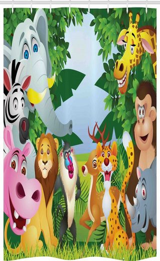 Abakuhaus Duschvorhang »Badezimmer Deko Set aus Stoff mit Haken« Breite