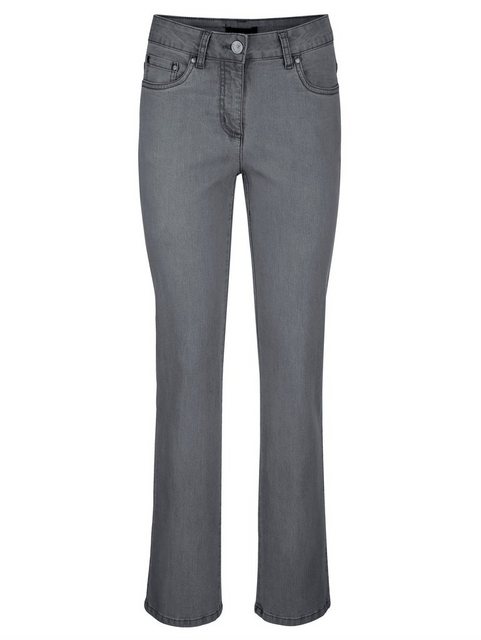 Hosen - Dress In Jeans Laura Straight mit Strasssteinen auf den Gesäßtaschen › grau  - Onlineshop OTTO