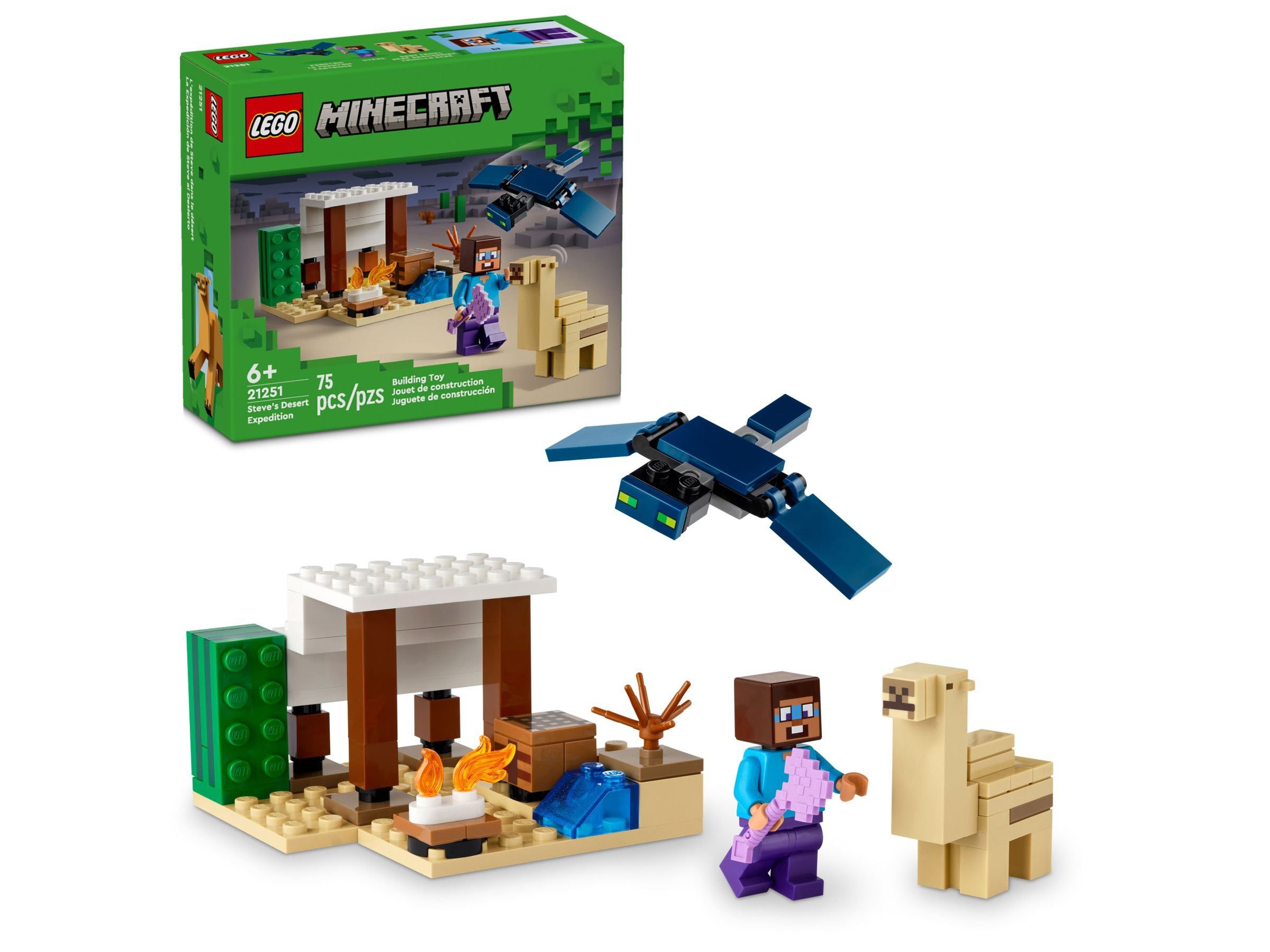LEGO® LEGO® Minecraft™ 21251 Steves Wüstenexpedition Konstruktionsspielsteine, (75 St) – Bild 4 von 5