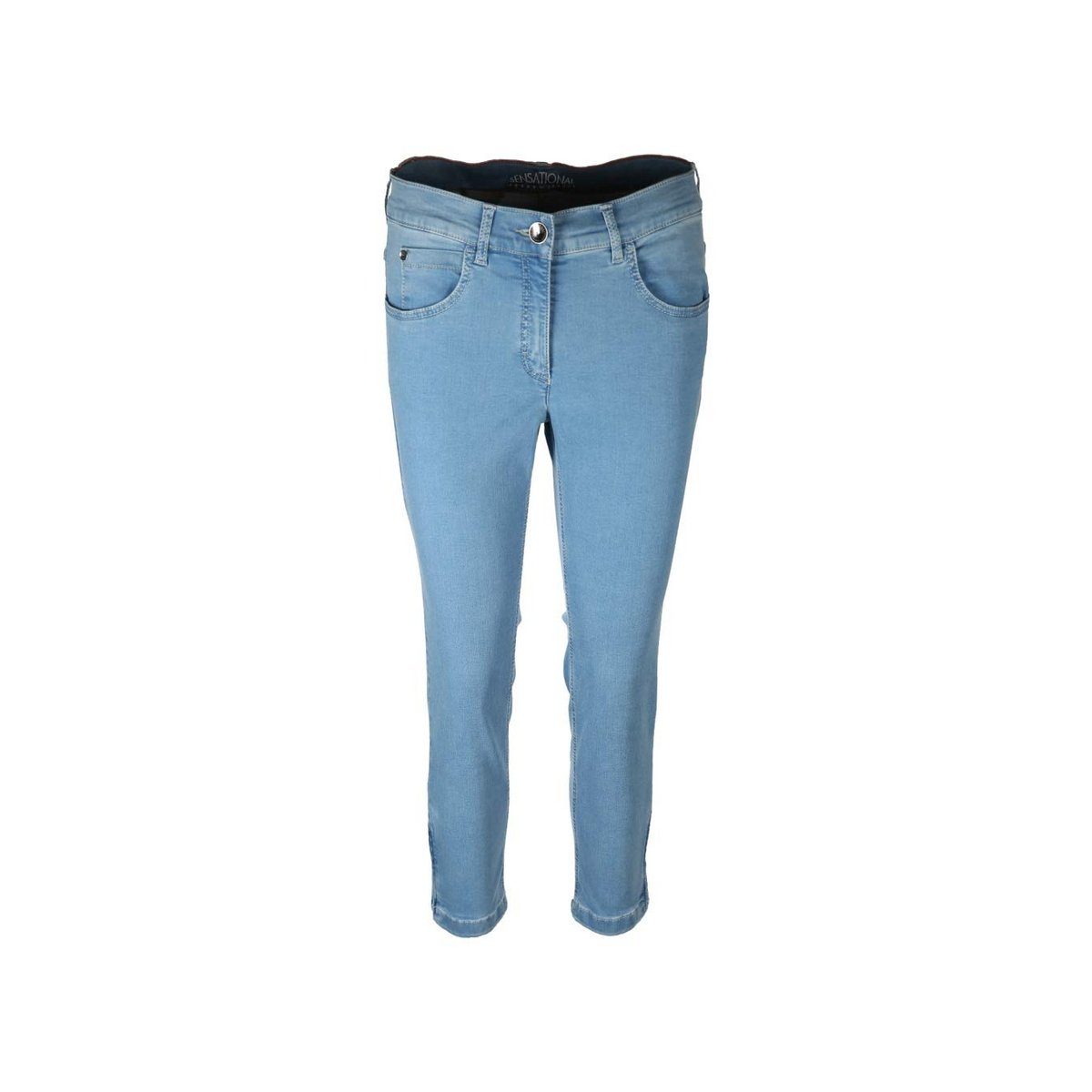 Zerres 5-Pocket-Jeans uni (1-tlg) | Straight-Fit Jeans