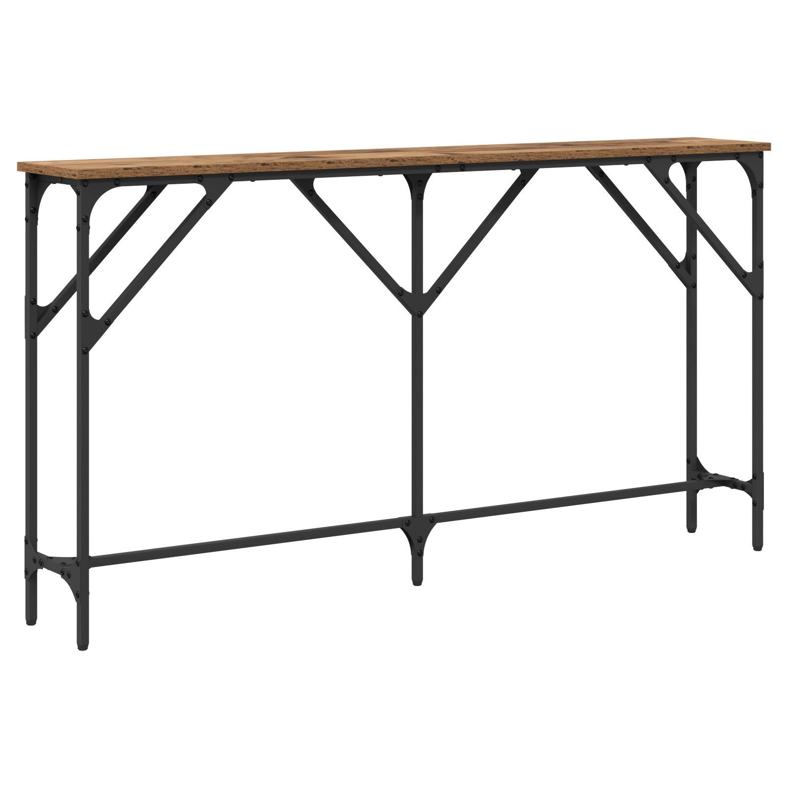vidaXL Beistelltisch Konsolentisch Altes Holz 140x23x75 günstig online kaufen