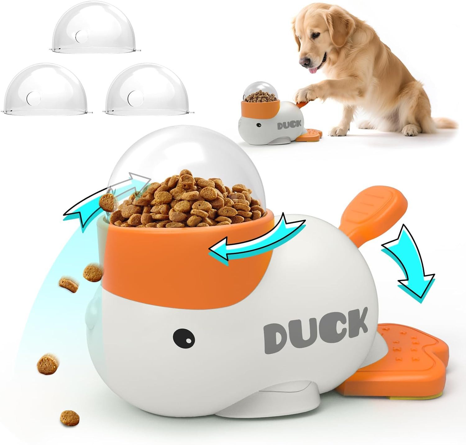 FELIXLEO Tier-Intelligenzspielzeug Interaktives Hundespielzeug Entenform Slow Feeder Gesunde Ernährung, (1-tlg)