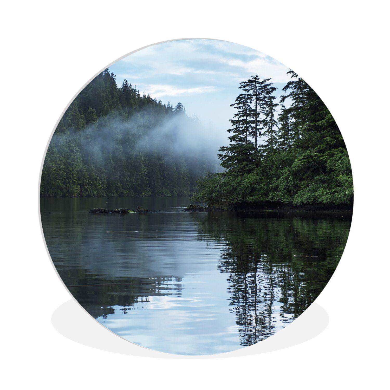 Gemälde Nebel über dem See im Haida Gwaii Archipel in Kanada