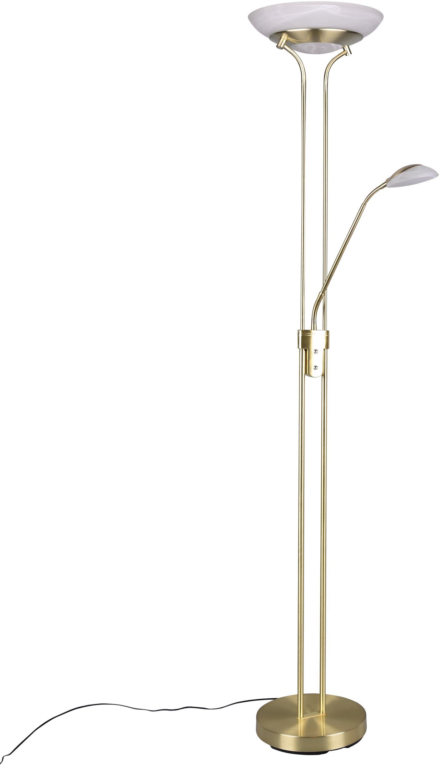 Reality Leuchten LED Stehlampe Orson, Dimmer, Lesearm, LED fest integriert, günstig online kaufen