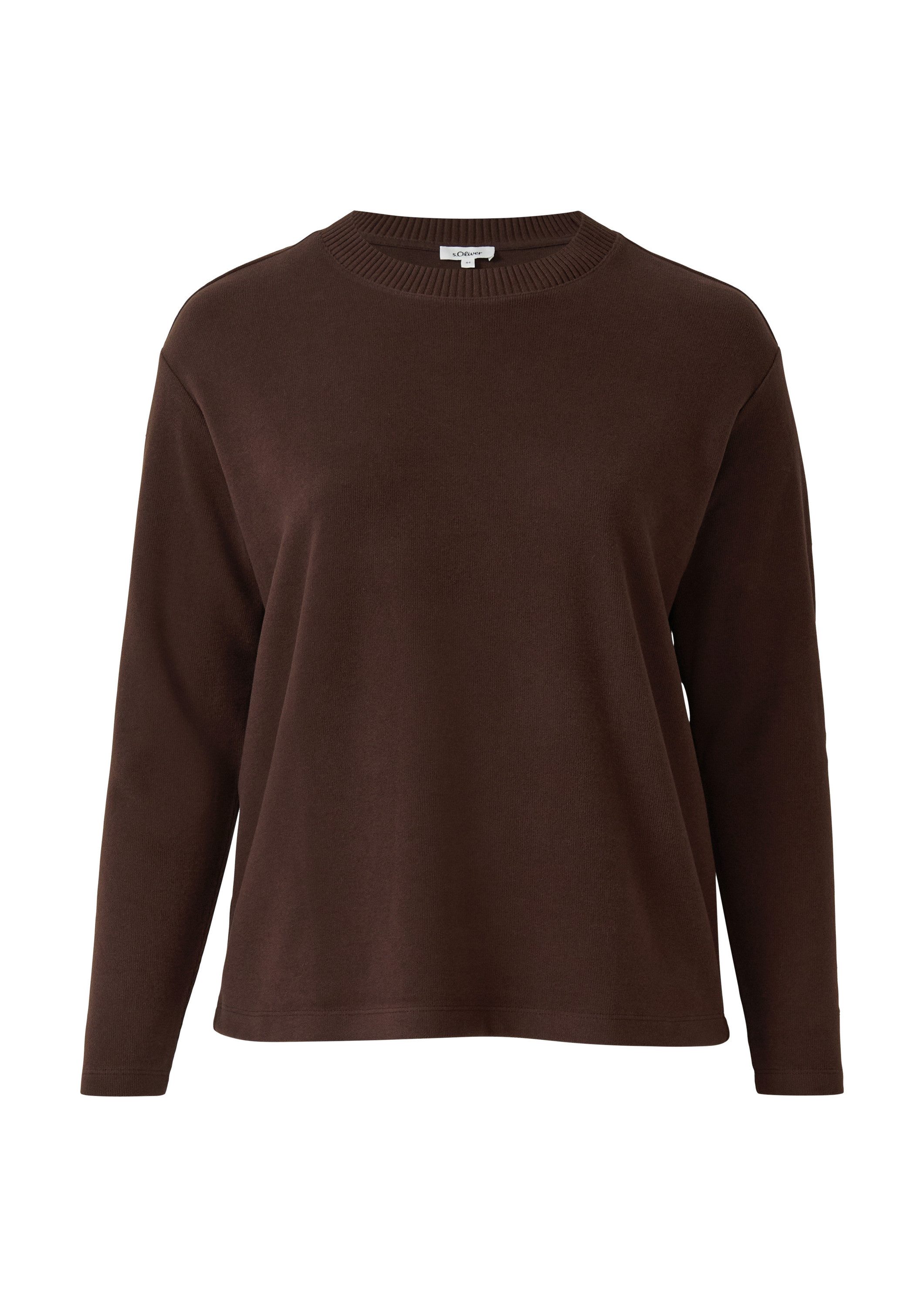 s.Oliver Longpullover Sweatshirt Flauschiges Sweatshirt (1-tlg) günstig online kaufen