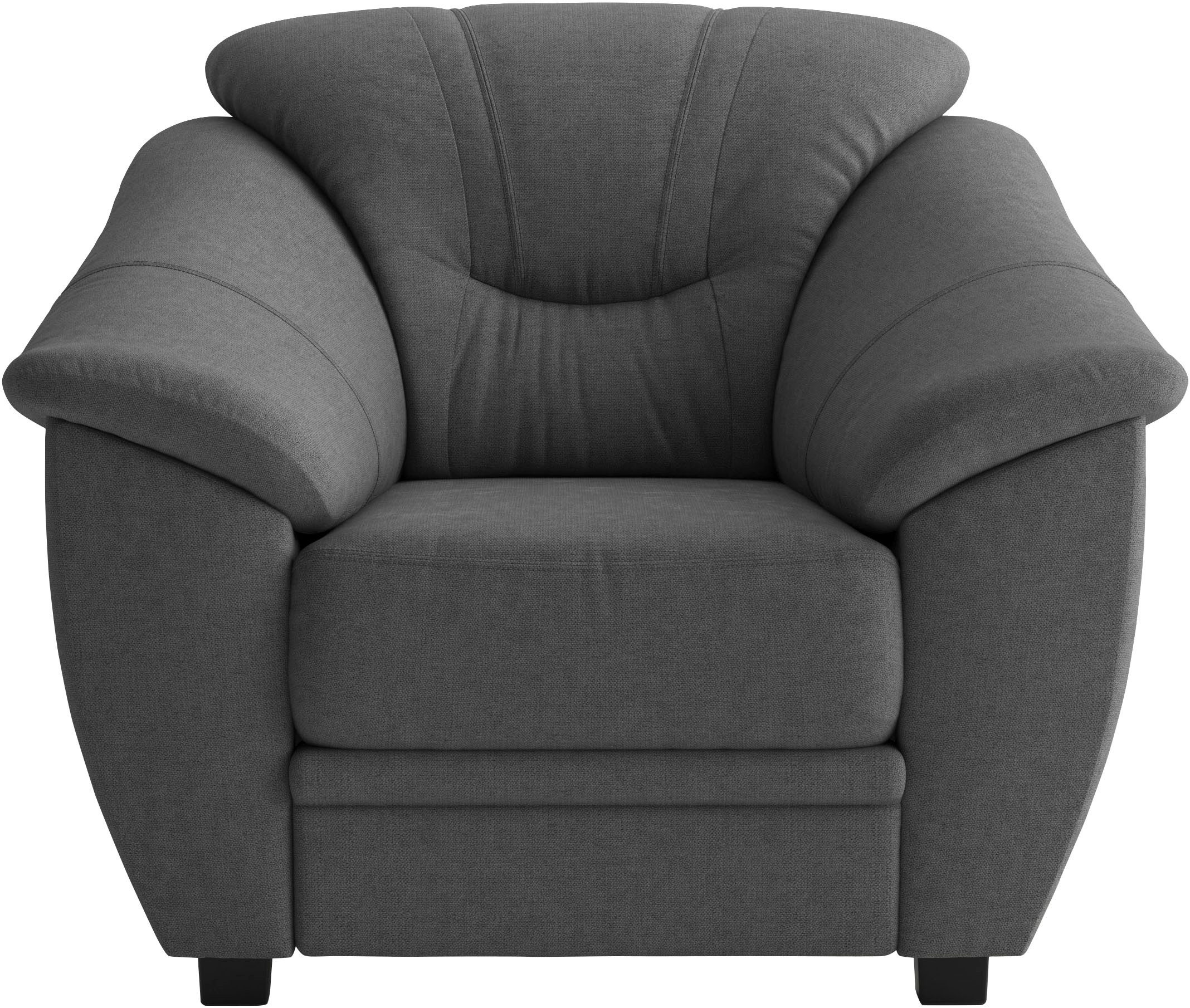 sit&more Sessel Savona, B: 103 cm, Federkern-Polsterung, komfortable Sitzhöhe 46 cm, Bequeme Armlehnen, Ziernähte, frei im Raum stellbar, zeitloses Design