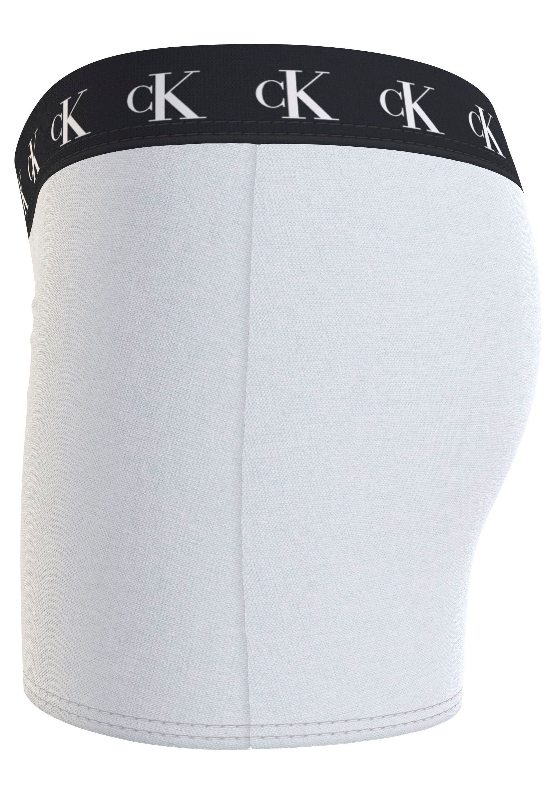 Calvin Tarpsblue/Pvhwhite/Pvhblack Klein Calvin Klein Markenlabel 3PK Bund Slip (Packung, TRUNK mit am 3er-Pack) Underwear