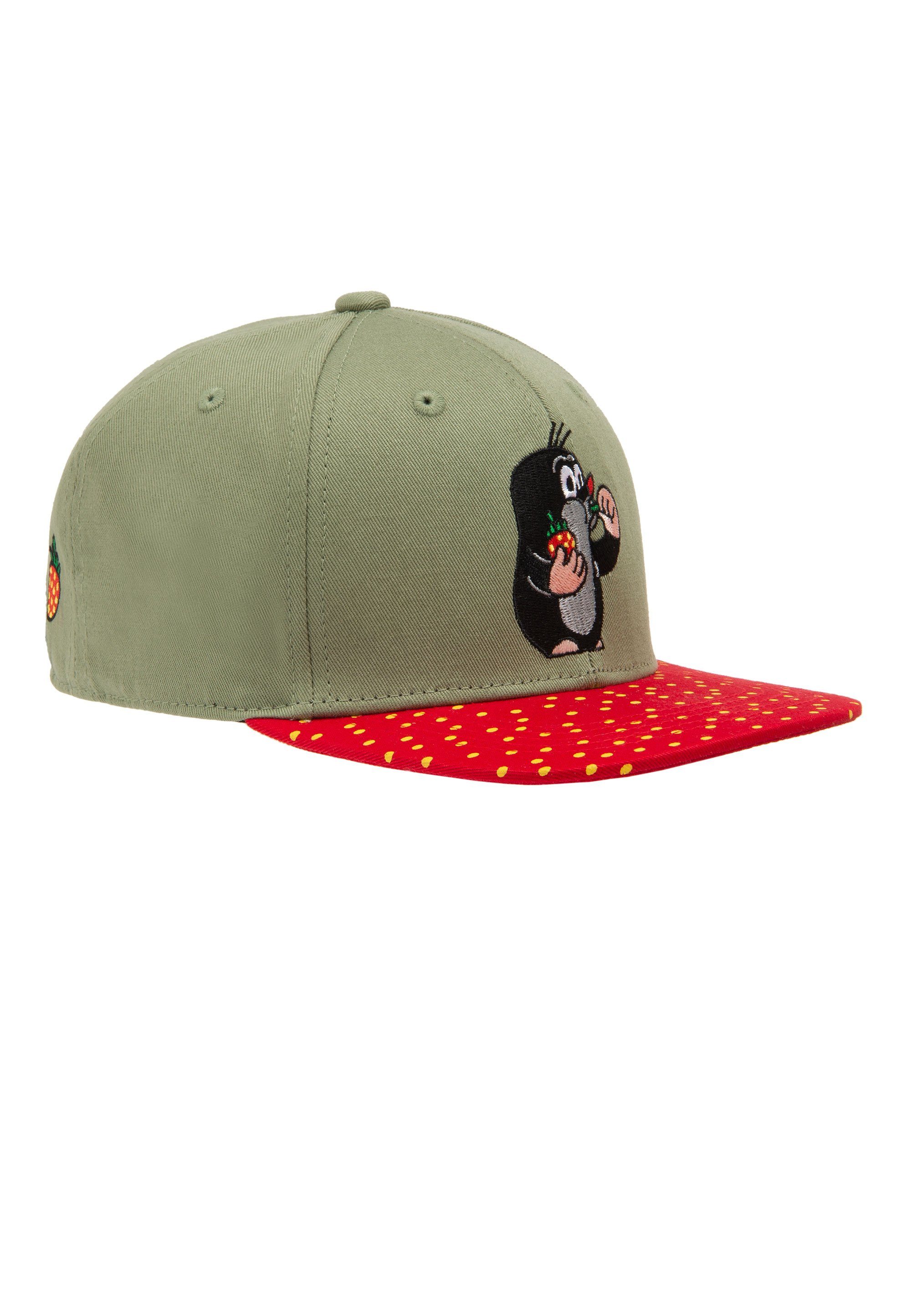 koaa Baseball Cap Der kleine Maulwurf - Erdbeere mit detailreicher Stickerei
