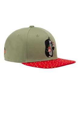 LOGOSHIRT Baseball Cap Der kleine Maulwurf - Erdbeere mit detailreicher Stickerei