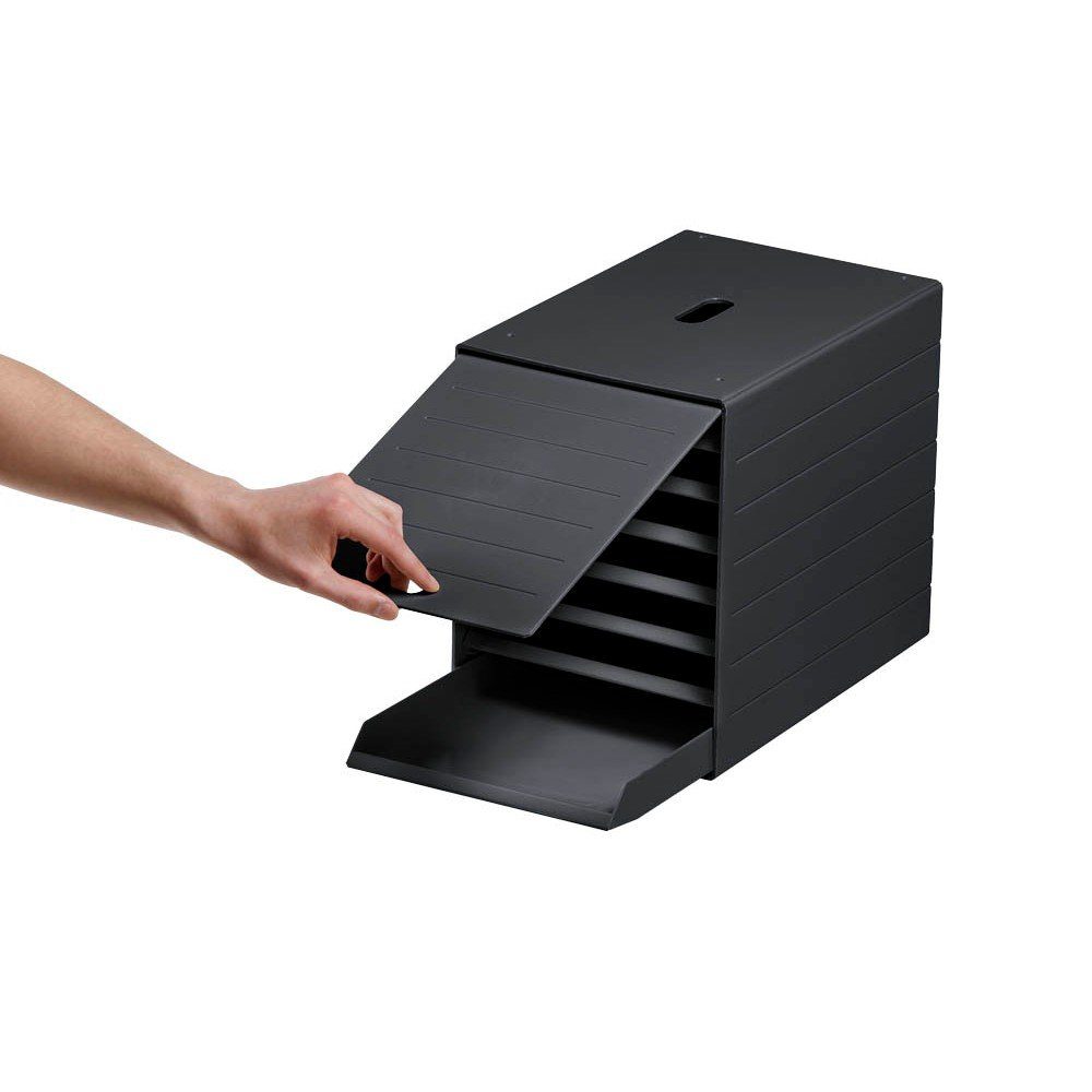 DURABLE Schubladenbox 1 Schubladenbox IDEALBOX PLUS 7 - anthrazit, Schubladen herausnehmbar