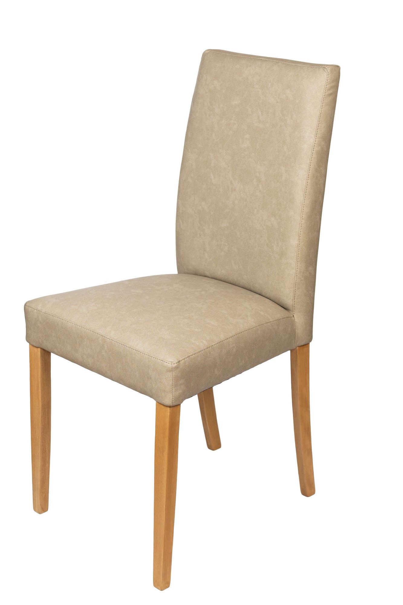 Home affaire Esszimmerstuhl Evona Polsterstuhl, Küchenstuhl, 4-Fußstuhl (2 St), Kunstleder, 3 Farben, Massivholzbeine, stabil, zeitlos