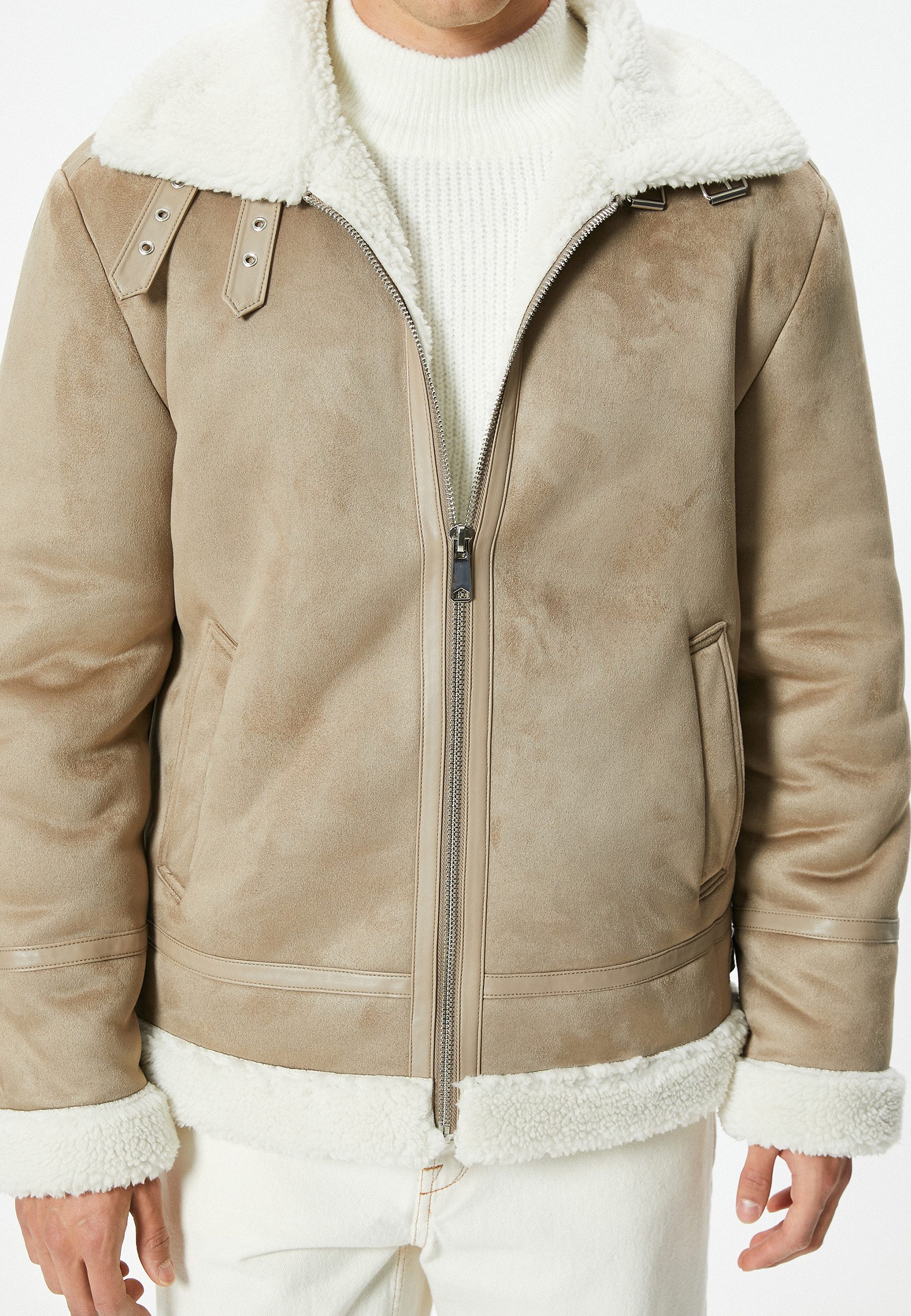 Koton Lederimitatjacke Kunstleder Slim