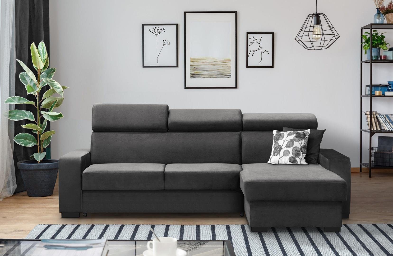 Beautysofa Ecksofa mit Schlaffunktion Fox II, günstig online kaufen