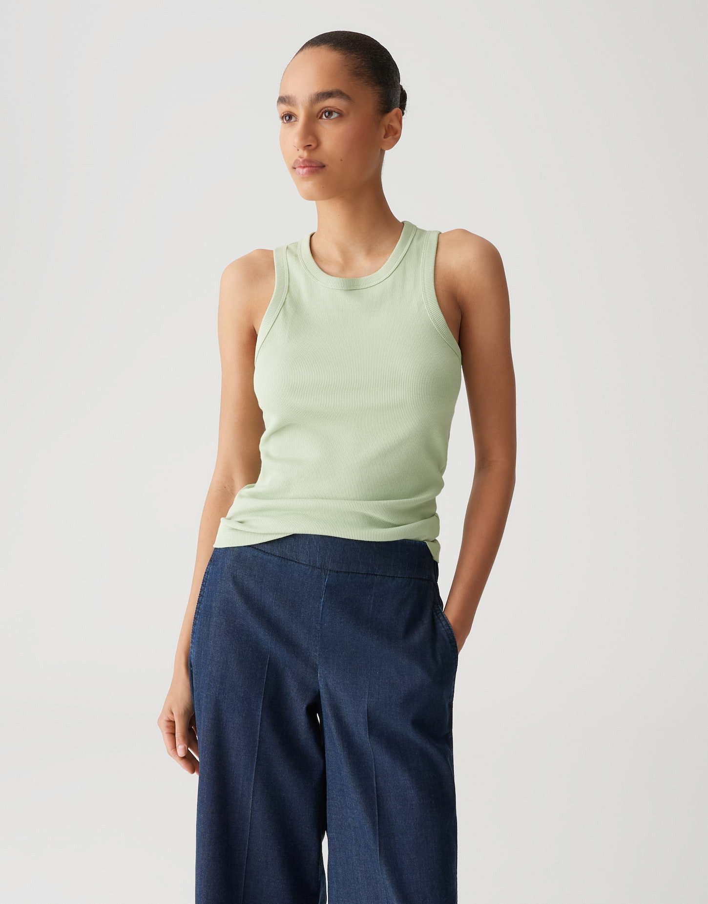 Tanktop ILESSO Slim aus BCI Cotton Mix
