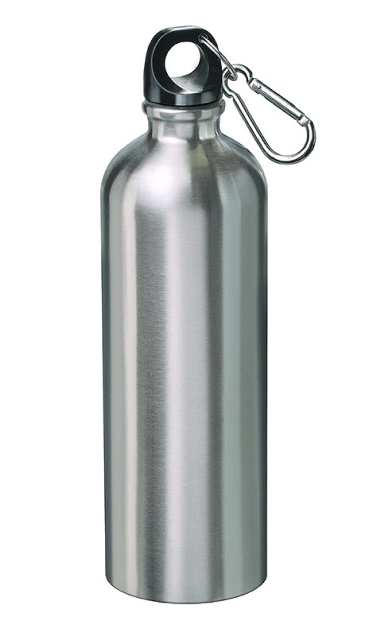 MATO Trinkflasche Trinkflasche mattierter Edelstahl auslaufsicherer Verschluss 0,75L