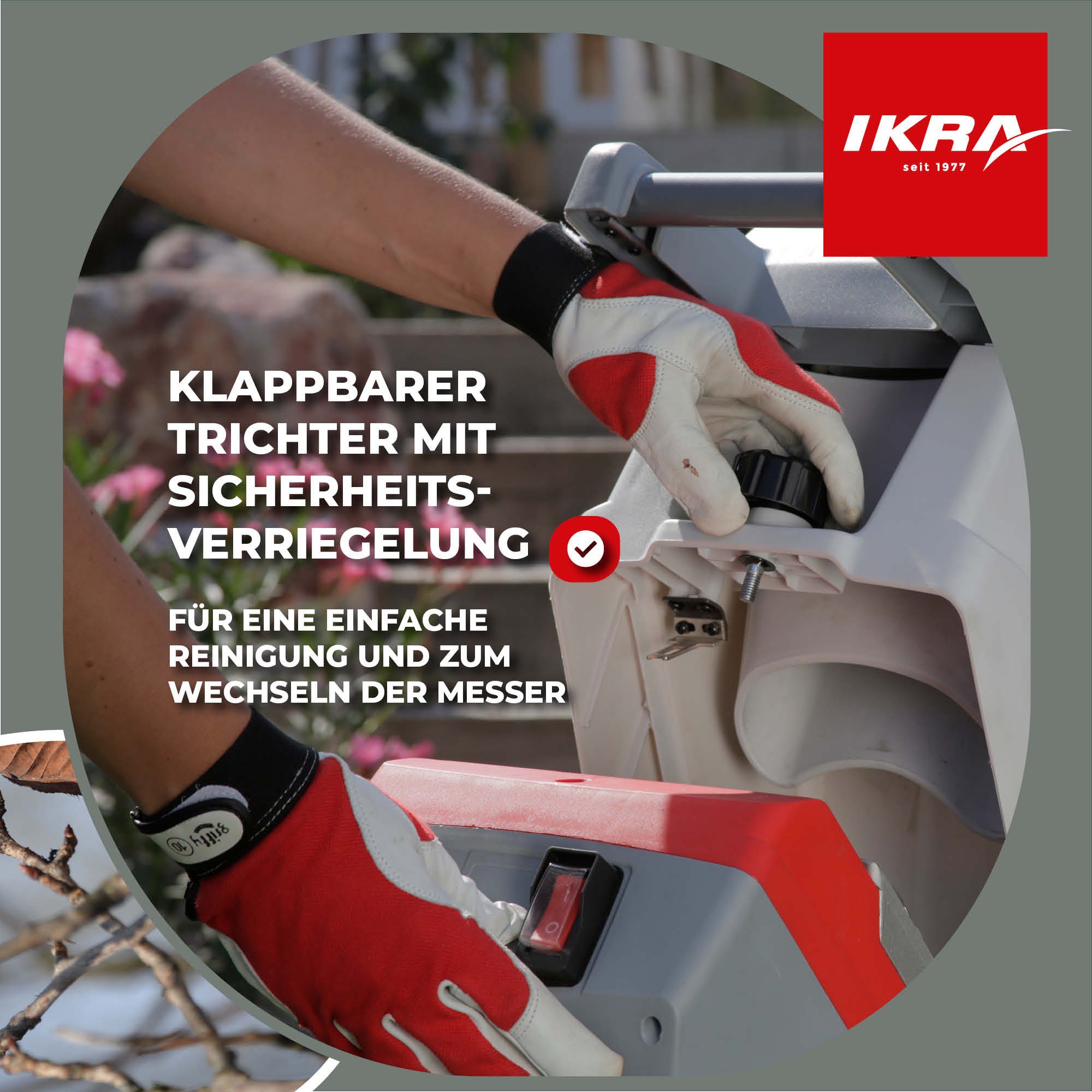 ikra GmbH Häcksler IMH 2500, 4,5 cm max. Astdurchmesser, 2.500 Watt – Bild 5 von 5