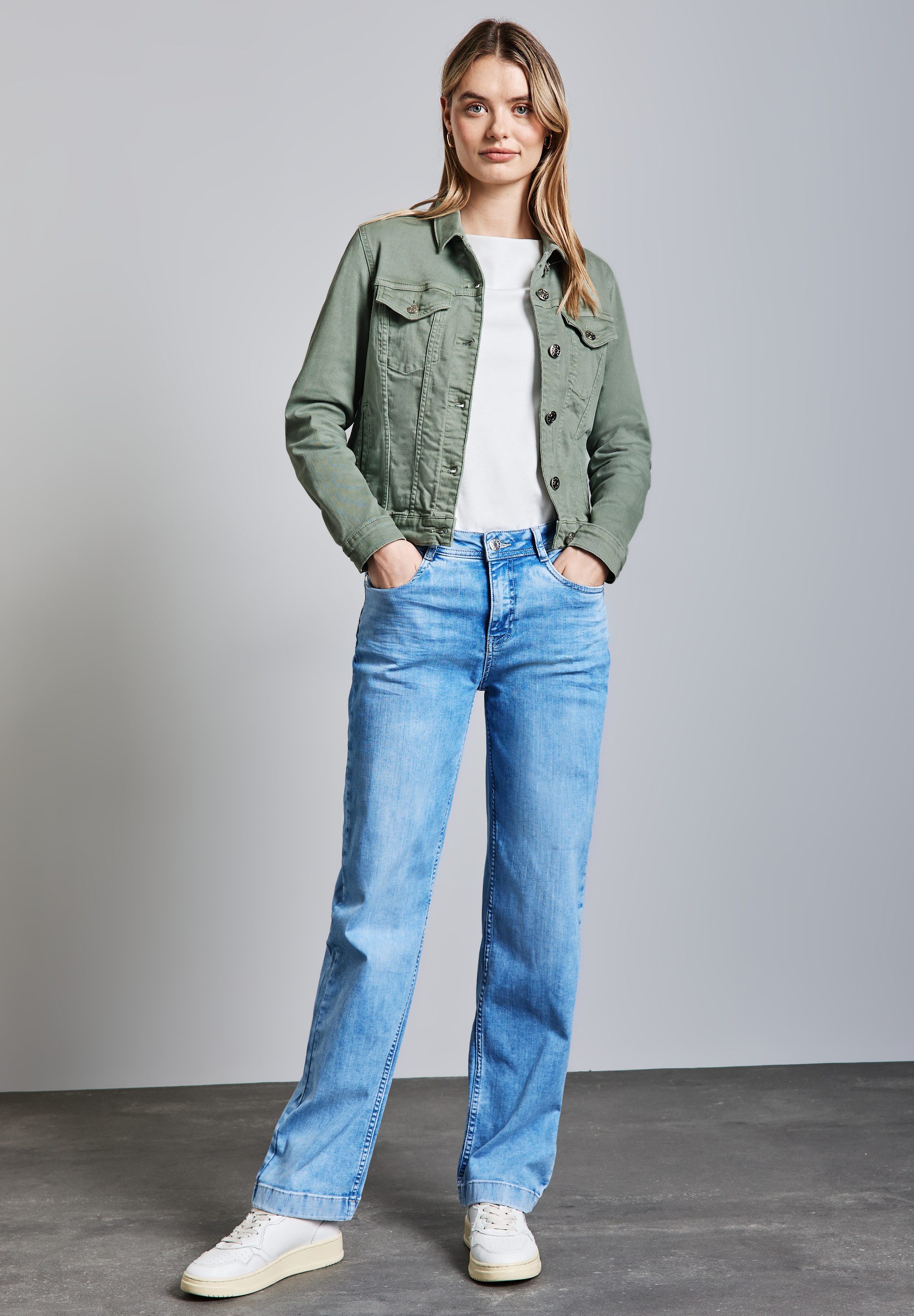STREET ONE Jeansjacke mit Kragen
