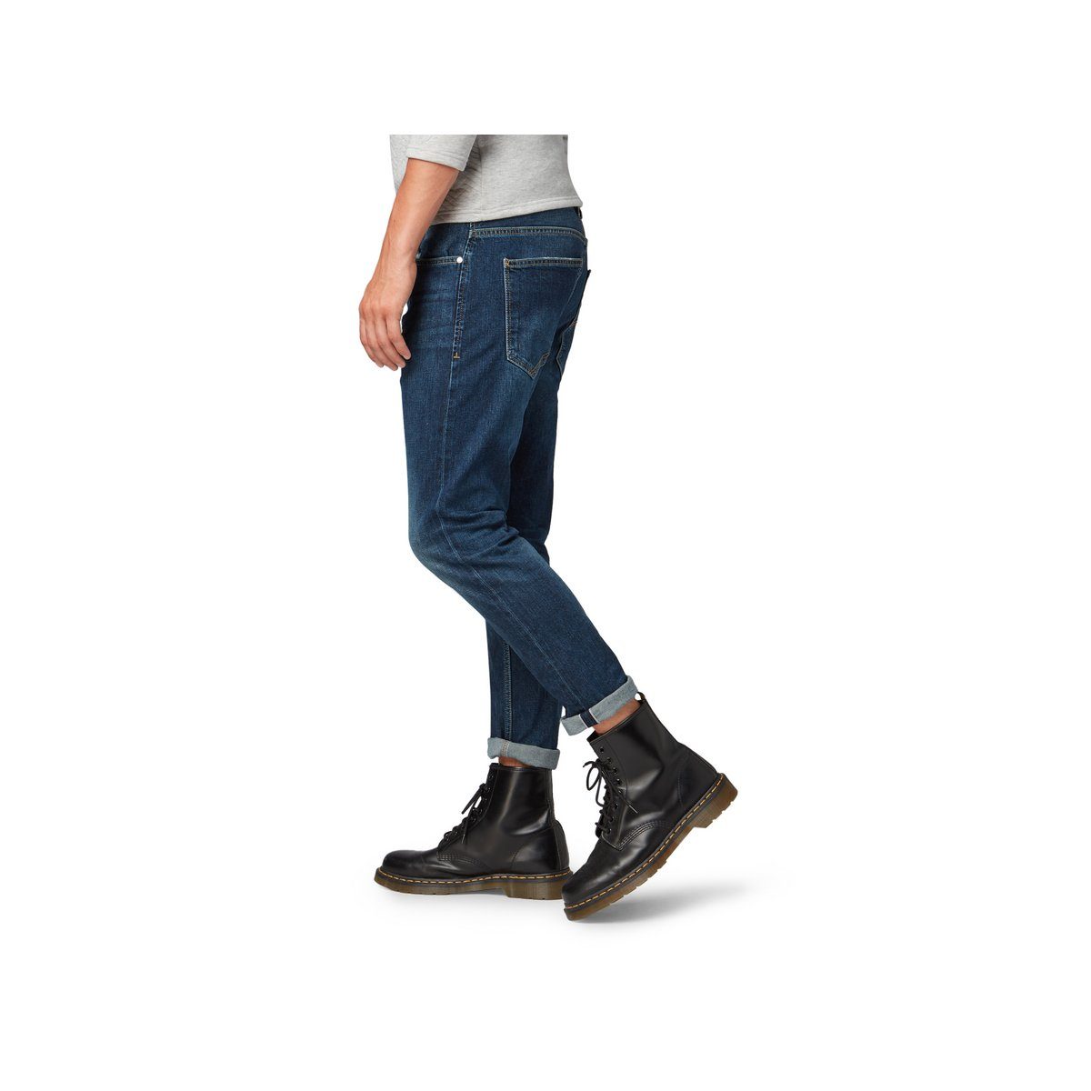 TOM TAILOR 5-Pocket-Jeans mittel-blau (1-tlg)