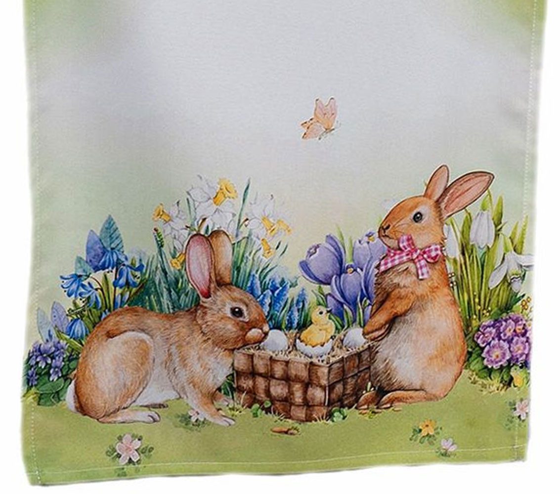 texpot Tischdecke Tischläufer Druck Osterhase Osternest Ostern (1-tlg) günstig online kaufen