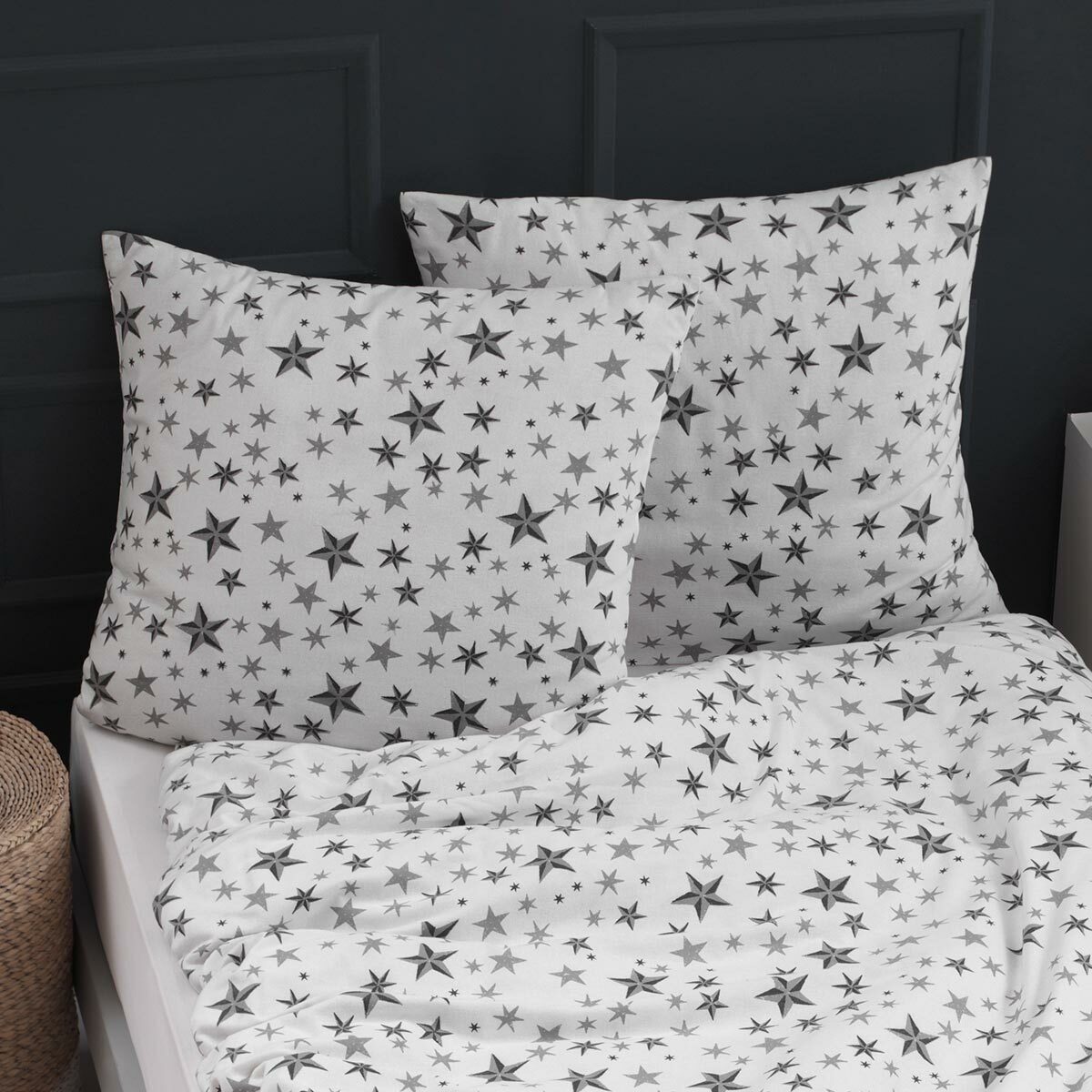 TRAUMSCHLAF Bettwäsche Sterne, Flanell, 2 teilig, günstig online kaufen