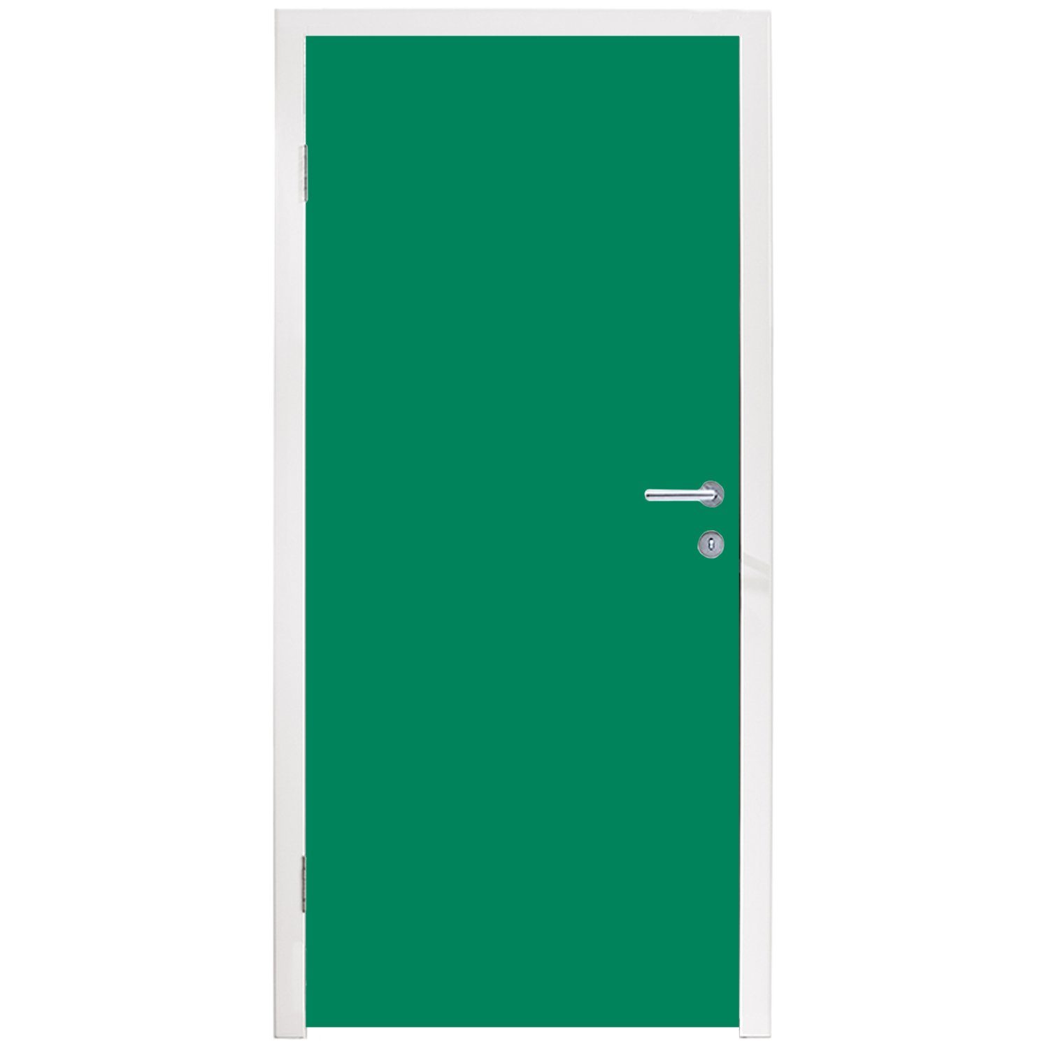 Farben, für Türtapete (1 cm St), Matt, - Türaufkleber, bedruckt, - Wald Fototapete Grün MuchoWow Tür, 75x205