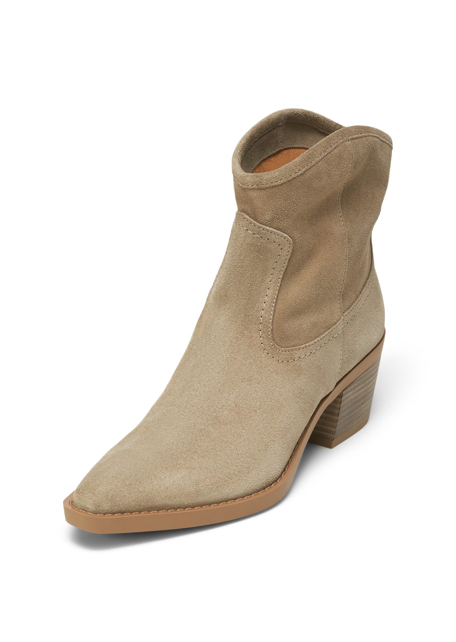 aus softem Veloursleder Stiefel