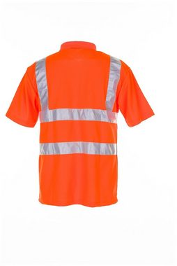 Planam T-Shirt Poloshirt Warnschutz uni orange Größe XXL (1-tlg)