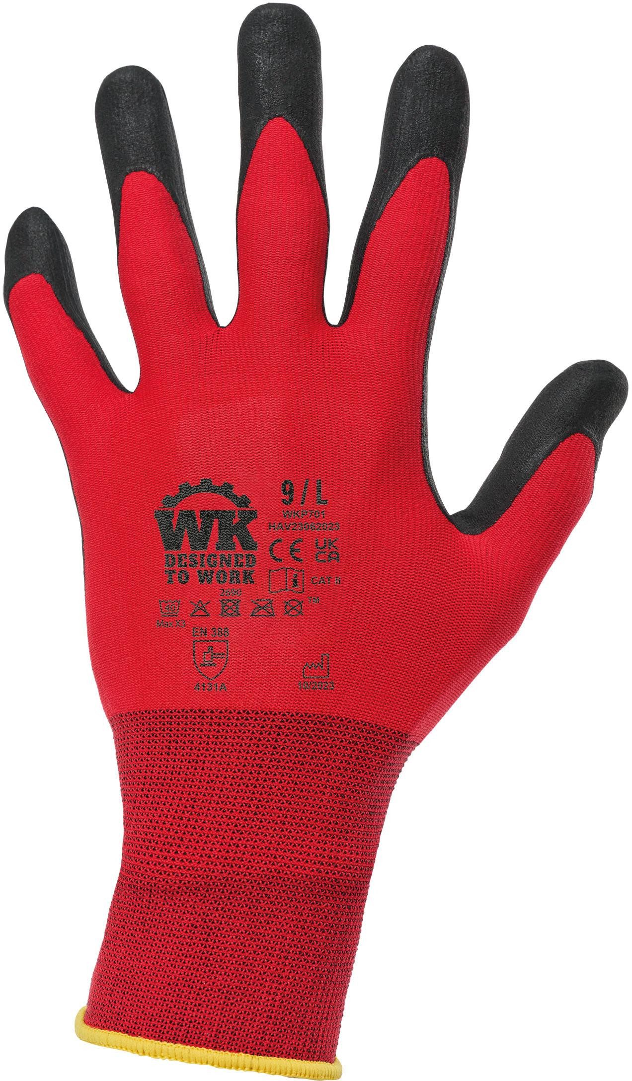 WK. Designed To Work Arbeitshandschuhe Handschuhe für präzise Materialhandhabung