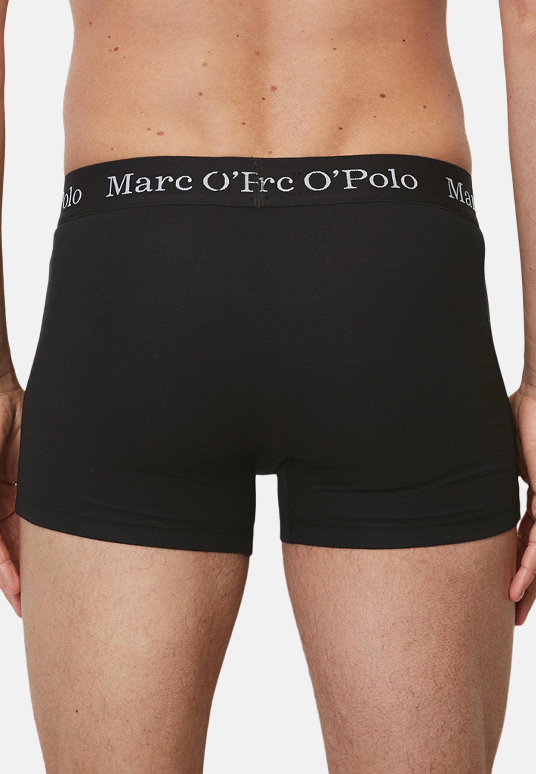 Long / Elements Marc Pant 6er - Baumwolle Organic - Ohne O'Polo Short (Spar-Set, Retro Cotton 6-St) Pack Schwarz Eingriff Boxer -