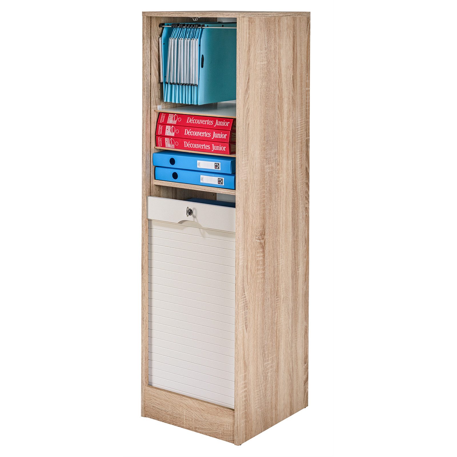 SIMMOB Rollladenschrank Büroschrank Aktenschrank Hochschrank Highboard günstig online kaufen