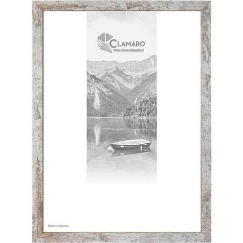 Clamaro Bilderrahmen Bilderrahmen Vintage Weiss CLAMARO Collage nach Maß FSC® Holz Modern eckig M3016 16x25 in Vintage Weiss