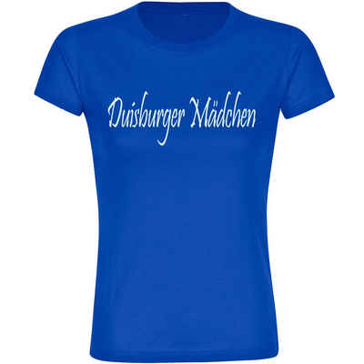multifanshop T-Shirt Damen Duisburg - Duisburger Mädchen - Frauen