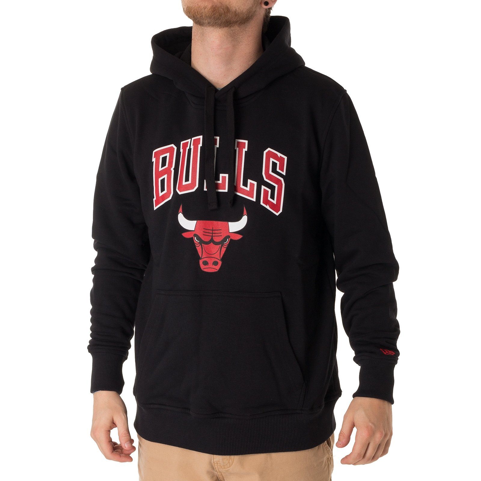 New Era Hoodie Hoodie New Era Chibulls (1-tlg) Kängurutasche schwarz