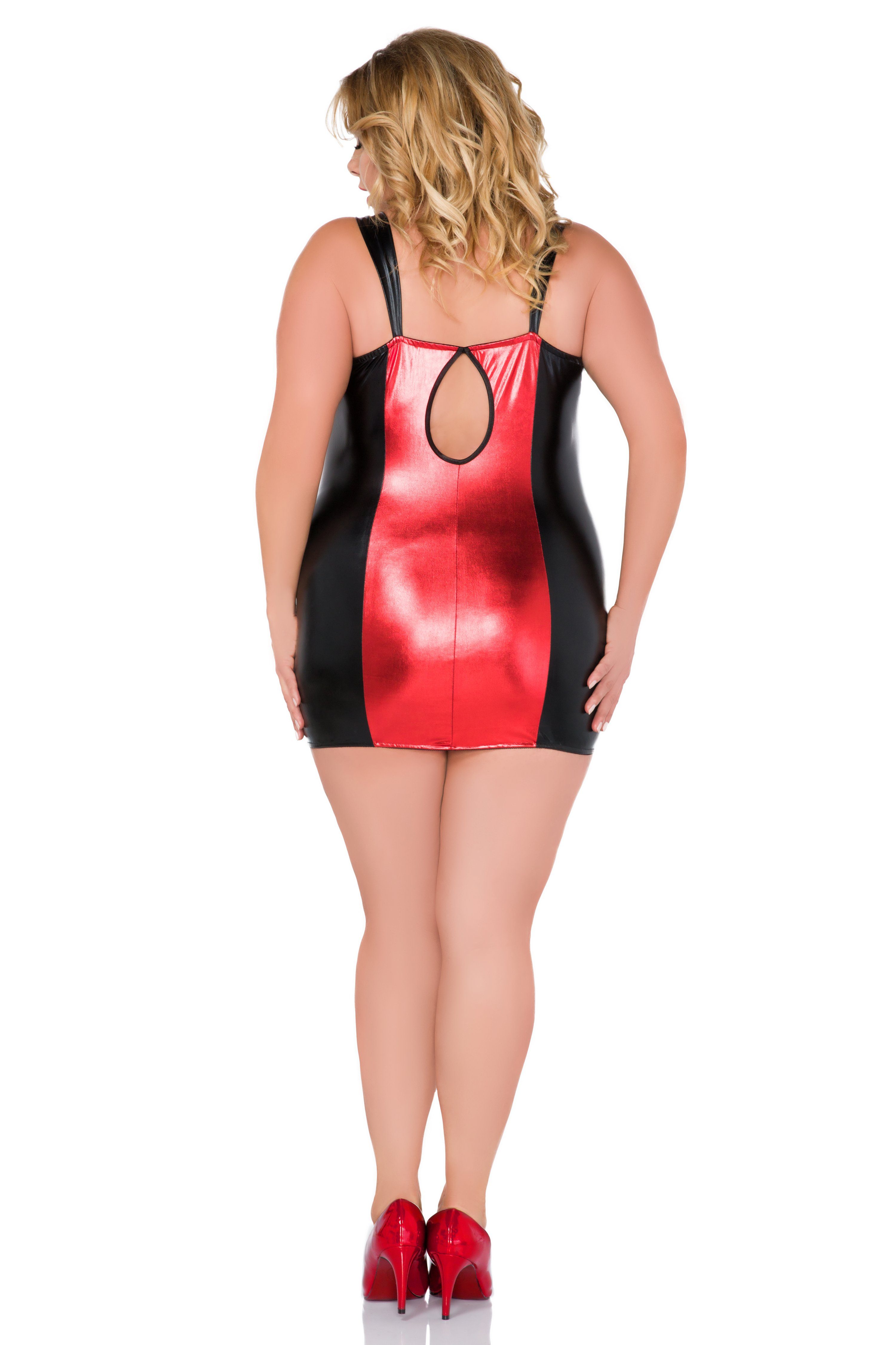 Andalea Minikleid Minikleid in schwarz/rot - 42/44 günstig online kaufen