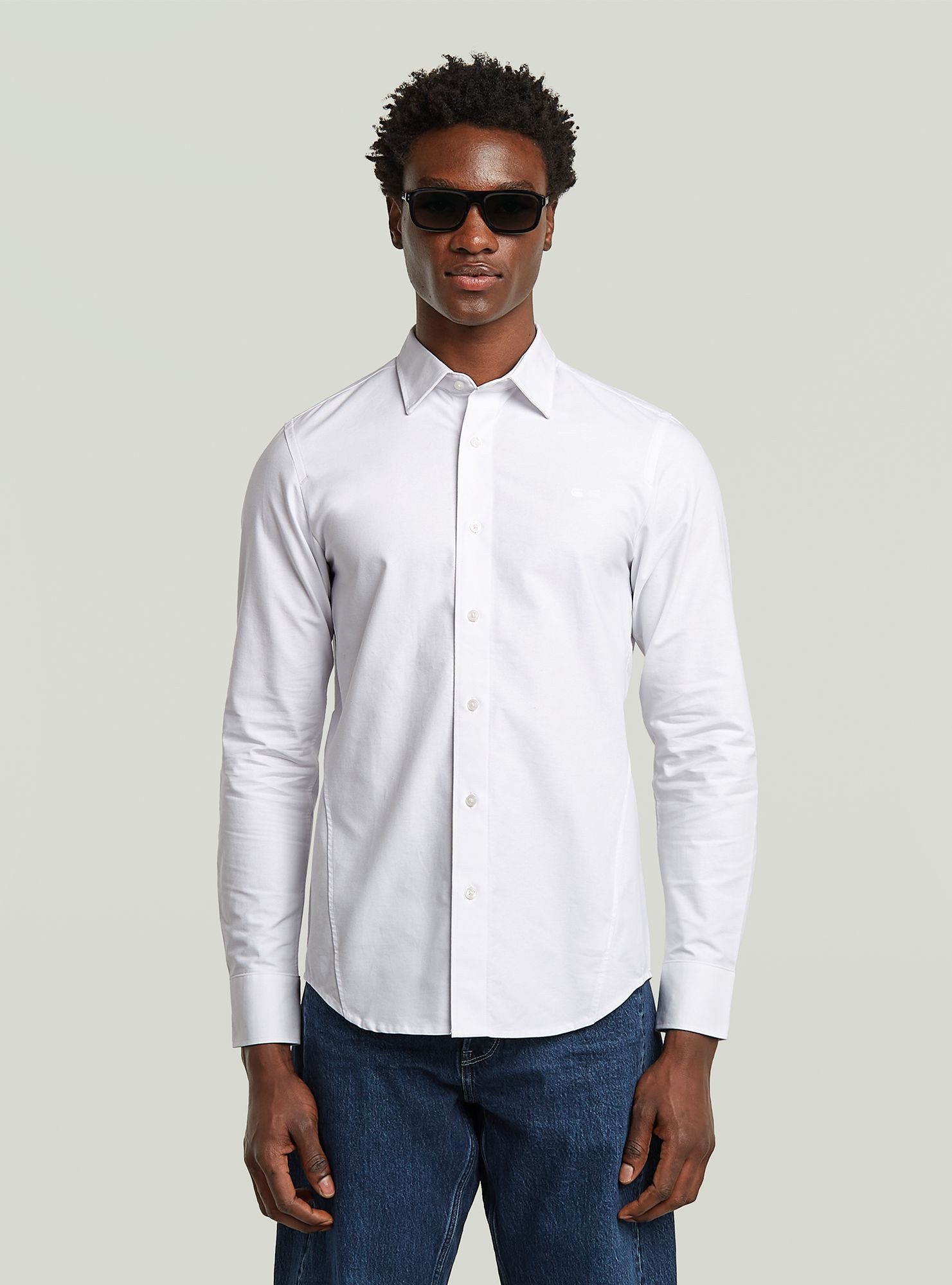 Langarmshirt Uniform Slim Hemd