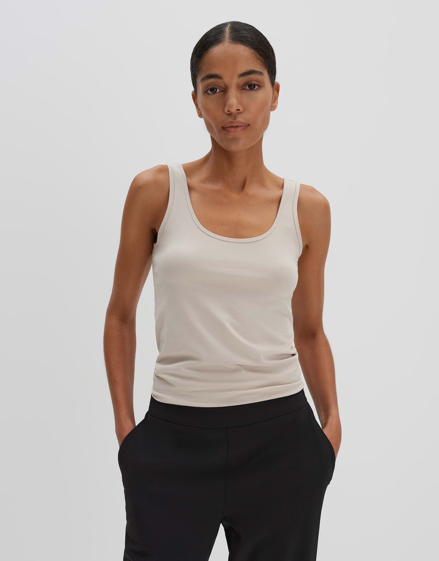 Shirttop Jerseytop KÄTHI Slim aus Modal Mix