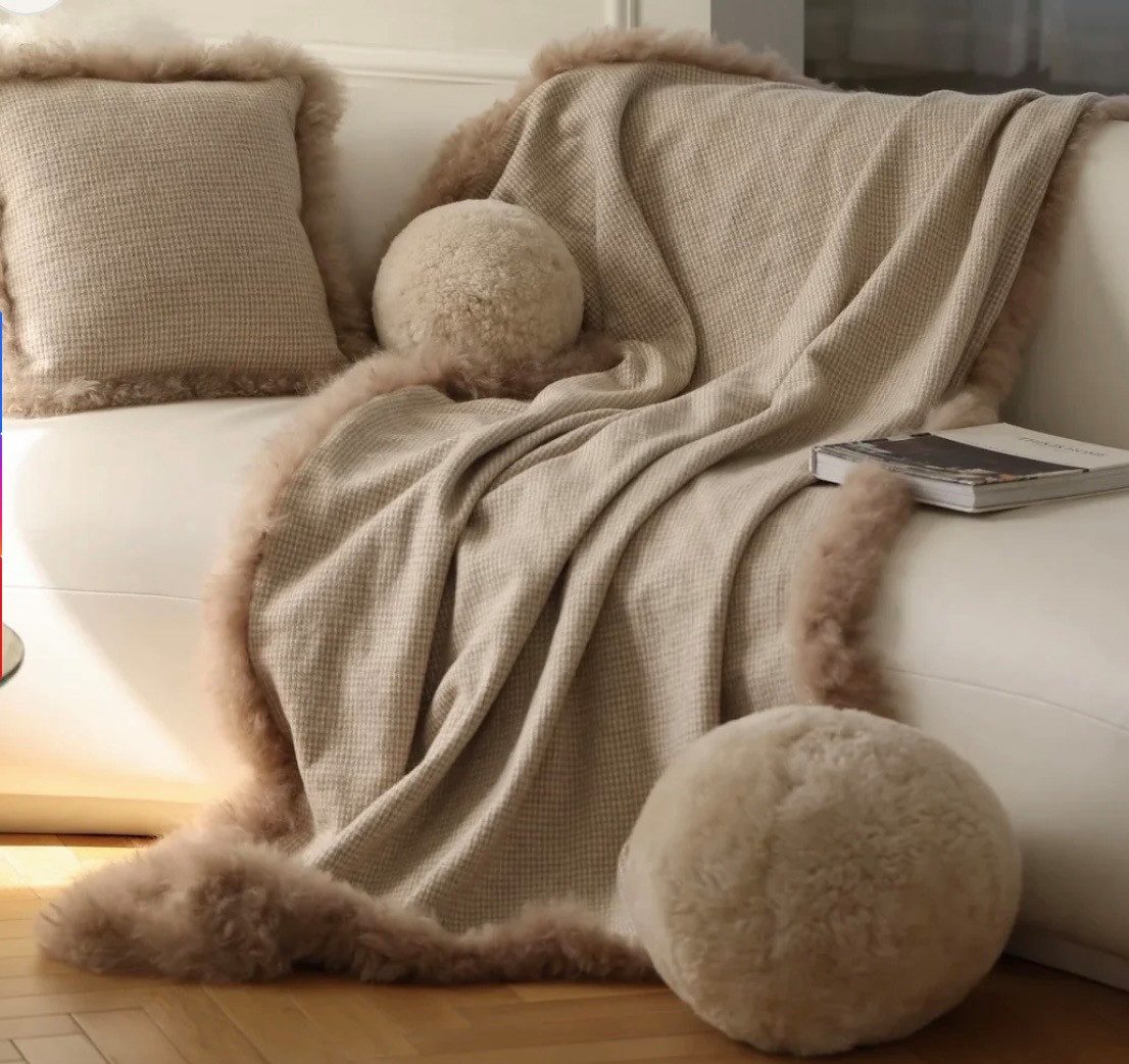 Wohndecke Sofadecke Tagesdecke Überwurfdecke Wolldecke Luxus günstig online kaufen