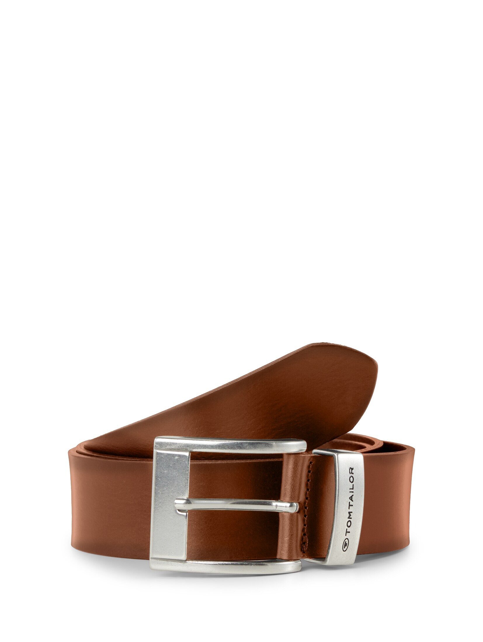 TOM TAILOR Ledergürtel Belts TTTOM Ledergürtel mit eckiger Dornschließe
