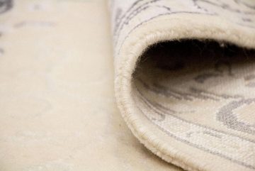 Wollteppich Designer Teppich handgeknüpft beige, morgenland, rechteckig, Höhe: 9 mm, handgeknüpft