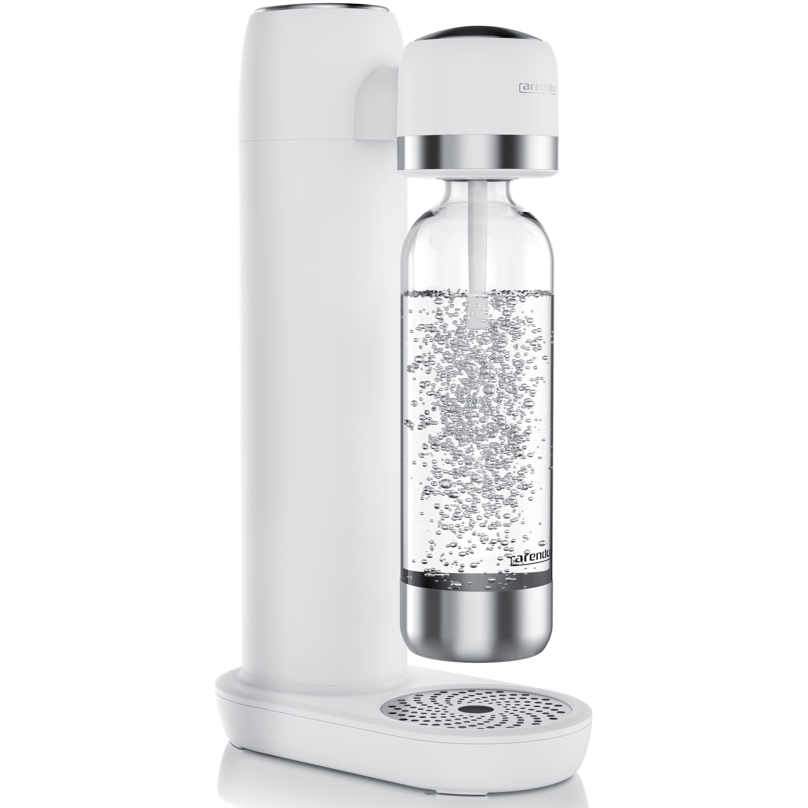 Arendo Wassersprudler Soda Maker mit 1000 ml Flasche, kompatibel mit 60 l CO2 Zylindern, (Set, 2-tlg., Soda Maker, PET-Flasche), Soda Streamer mit Wasserflasche, BPA-frei, fein dosierbar, Carbonator